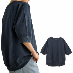 [xppe] Tシャツ レディース ドルマン袖 半袖 トップス カットソー プルオーバー ラウンドネック ゆったり カジュアル 着痩せ 体型カバー