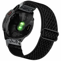 [Ahayo] QuickFit 22mm 交換ベルト 超軽量 柔らかく伸縮性のあるナイロンリストバンドストラップ for GARMIN(ガーミン)_画像1