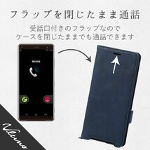 エレコム Xperia XZ3 ケース SO-01L SOV39 手帳型 レザー ICカード収納 サイドマグネット スタンド機能付き ネイビー PM_画像4