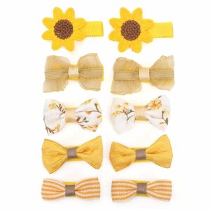 BIANHUAN baby baby hair clip hairpin ribbon stylish lovely 10 point set . stop hair accessory ... Kids .