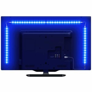 Lepro LED テープライト RGB テレビバックライト 0.5Ｍx4本 間接照明 5050SMD USB式 RFリモコン付き 3M強力粘着テー