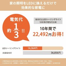 LEDシーリングライト 6畳 28W 3600LM Φ30cm 調色/調光タイプ 昼光色 電球色 リモコン付き 調光タイプ LEDライト 常夜灯モー_画像5