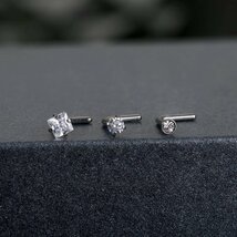 オラジオ 15点セット 鼻 ピアス 18g 20g ノストリル ピアス 18g ストレート L 鼻ピ セット ジルコニア 軟骨ピアス サージカルステ_画像6