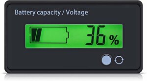 デジタル電圧計 バッテリー残量表示計 DC 12V 24V 48V 60V 72V 84V 汎用型 リチウム電池 鉛蓄電池 リン酸鉄リチウムイオン電