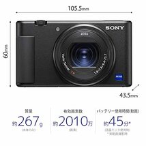 ソニー(SONY) コンパクトデジタルカメラ VLOGCAM Vlog用カメラ ZV-1 ボディ ウィンドスクリーン付属 24-70mm F1.8-_画像2