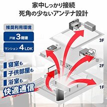 エレコム 無線LAN WiFi ルーター Wi-Fi6E AX5400 2402+2402＋574Mbps IPv6(IPoE)対応 グレー / 戸_画像4