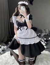 [SEXYTINE] コスプレ メイド服 ワンピース ロリータ 仮装 衣装 lolita 半袖 アリス風 コスチューム 制服 文化祭 学園祭 可愛い_画像3