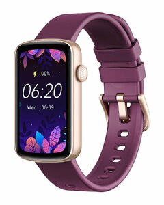 SHANG WING スマートウォッチ レディース リストバンド 型 腕時計 iPhone/Android対応 1.47インチ大画面 フルタッチ S