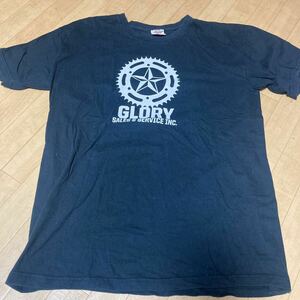 グローリー　glory フラットヘッド　半袖 Tシャツ 半袖Tシャツ FLATHEAD 送料無料　Lサイズ　黒