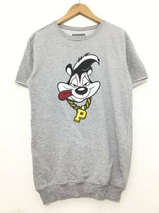 AKA×LOONEY TUNES ルーニーテューンズ メキシコ製 ぺぺ・ル・ピュー プリント 半袖 スウェット Tシャツ メンズS〜 【良品綺麗】242