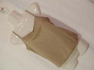 ssyy815 lady's camisole beige group # simple # plain polyester 100% S size 