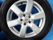 ニッサン T31 エクストレイル 純正 17in 6.5J +45 PCD114.3 215/60R17 2022年製 BLUE EARTH エルグランド 流用 4本セット_画像4