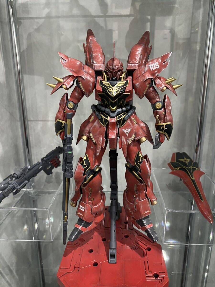 MG 1/100 Sinanju Painted Finished Unicorn Gundam, character, gundam, Finished product