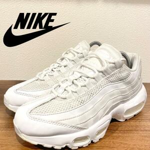 NIKE WMNS AIR MAX 95 ナイキ エア マックス 95 トリプルホワイト レディース DH8015-100 ローカットスニーカー 24cm 美品