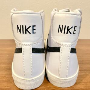 NIKE WMNS BLAZER MID '77 WHITE ナイキ ブレーザー ミッド ホワイトブラック CZ1055-100 ハイカットスニーカー 23cm 美品の画像4