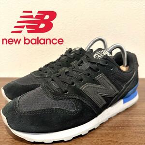 NEW BALANCE WR996SB ニューバランス ブラック ブルー レディース ローカットスニーカー カジュアル 22.5cm 