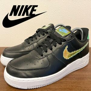 NIKE AIR FORCE 1 07 LV8 ナイキ エア フォース ワン ブラック CV1699-002 メンズ ローカットスニーカー 25cm 美品