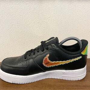 NIKE AIR FORCE 1 07 LV8 ナイキ エア フォース ワン ブラック CV1699-002 メンズ ローカットスニーカー 25cm 美品の画像6