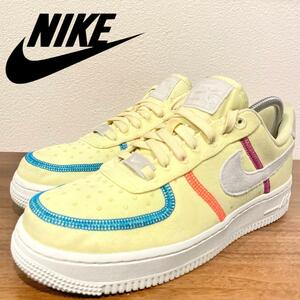 NIKE WMNS AIR FORCE 1 '07 LX LIFE LIME ナイキ エア フォース ワン ライム イエロー CK6572-700 ローカットスニーカー 23.5cm 