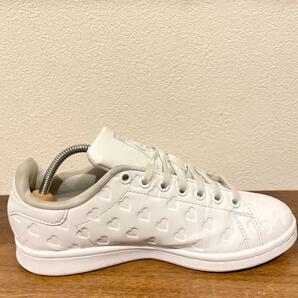 adidas STAN SMITH J アディダス スタンスミス ホワイト ハート レディース НР6201 ローカットスニーカー カジュアル 24cmの画像5