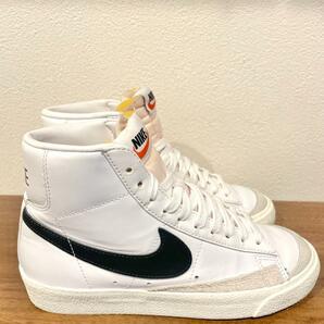 NIKE BLAZER MID 77 VINTAGE ナイキ ブレーザー ミッド ホワイトブラック BQ6806-100 ハイカットスニーカー カジュアル 23cm 美品の画像3