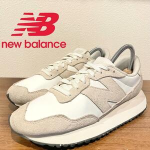 NEW BALANCE MS237SE EXCLUSIVE ニューバランス ホワイトベージュ レディース ローカットスニーカー 23cm 美品