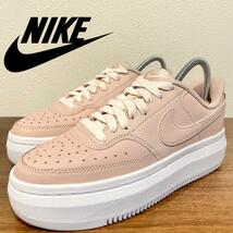 NIKE W COURT VISION ALTA LTR ナイキ コートビジョン アルタ ピンク レディース DM0113-600 ローカットスニーカー 23cm 美品_画像1