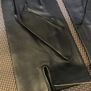 未使用 ジョンロブ レザーグローブ 手袋 ブラック フランス製 サイズ9.5 JOHN LOBB カーフスキン黒の画像3