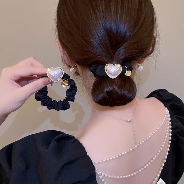 ヘアゴム シュシュ ヘアアクセサリー 髪飾り 髪留め お団子ヘア 結婚式