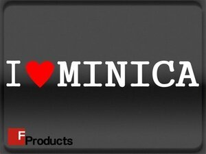 Fproducts アイラブステッカー■MINICA/アイラブ ミニカ