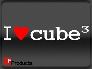 Fproducts アイラブステッカー■cube3/アイラブ キューブキュービック