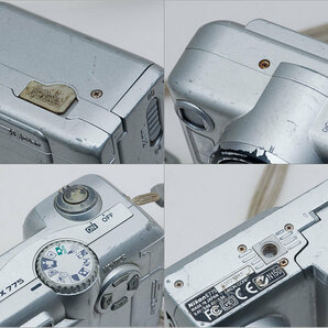 故障破損ジャンクコンパクトデジカメ3台 Nikon COOLPIX 2100/4100/775 まとめて [0409]の画像7