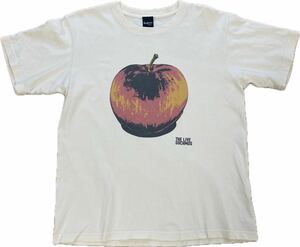 suchmos サチモス the live 半袖Tシャツ バンドT アーティストT Mサイズ 薄いイエロー りんごイラスト 送料230円