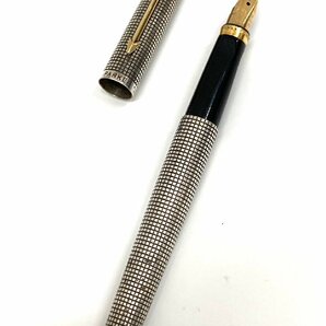 PARKER パーカー 万年筆 スターリング シルバー ペン先 18K 18金 750 YG ゴールド 筆記具 STERLING カードリッジ式の画像4