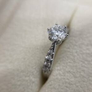 1円～ 極美品 TASAKI タサキ リング Pt950 ダイヤモンド0.52 MD00.9ct 4.4g 保証書あり 箱付き の画像5