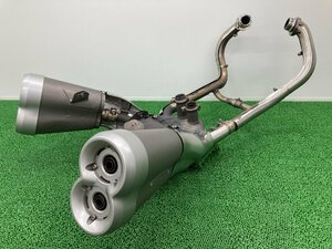 V-MAX1700 マフラー 2S3 ヤマハ 純正 中古 バイク 部品 RP22J フルエキ 触媒 ヒートガード 機能的問題なし 車検 Genuine