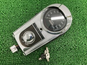  Softail speed meter Harley original used bike parts FLSTC FLSTF FLSTS after market bezel attaching meter cover vehicle inspection "shaken" Genuine