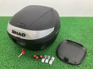 SHAD製 トップケース 社外 中古 バイク 部品 SH29 29L リアボックス テールボックス 鍵2個 ベース付き