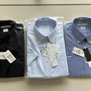 スーツセレクト 半袖 ワイシャツ ３枚 セット ＦＩＴモデル Ｍ サイズ 形状記憶 ノンアイロンの画像1