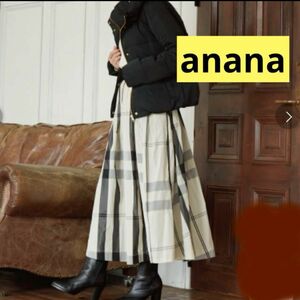 インタープラネット　アナナ ａｎａｎａ　チェック柄メモリーフレアースカート　F