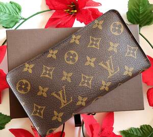 ★外観美品★LOUIS VUITTON ルイヴィトン 長財布 モノグラム ポルトモネジップ M61727★ラウンドファスナー★メンズ/レディース★送料無料