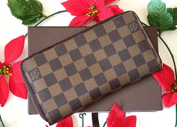 ★極美品★LOUIS VUITTON ルイヴィトン ダミエ ジッピーウォレットラウンドファスナー 長財布★N60015★ブラウン/メンズ/レディース★