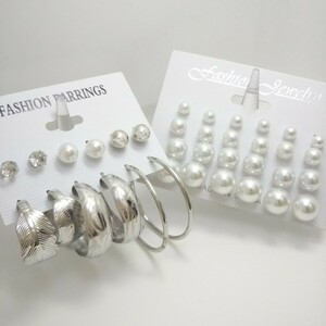  анонимность /.. пачка (mini) включая доставку [ не использовался 18 комплект ] кольцо поддельный pearl silver цвет оттенок белого { сплав производства }