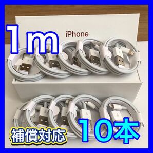 ライトニングケーブル 1m 10本 充電器 iPhone ケーブル