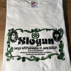 スローガン フランス映画 Tシャツ ジェーン・バーキン セルジュ・ゲンズブール Slogan Serge Gainsbough Jane Birkin の画像1