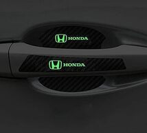 完全防水で高い耐久性 ドアハンドルプロテクター ホンダ HONDA 取り付け簡単 紫外線による色の変化なし カーボンファイバー 傷から保護する_画像3