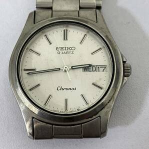 【TN0406】SEIKO セイコー Quartz QZ クォーツ メンズ 不動品 ジャンク 男性用 昭和レトロ 8123 6310 クロノ chorono 腕時計 の画像2