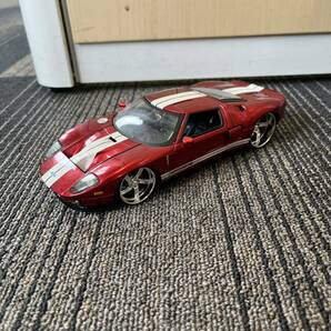 【TC0404（85）】Jada 2005 Ford GT No.90075 1/24 ミニカー レッド コレクションの画像1