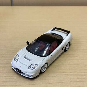 【TC0404（92）】 ミニカー MINIA TURE MODEL ホンダ NSX-R 1/43スケール ホワイト 左サイドミラー欠損 キズあり 汚れあり 