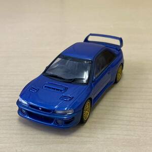 【TC0404（35）】 ミニカー AUTOart オートアート スバル インプレッサ 22B 1/43スケール ブルー 青 左右サイドミラー欠損 おもちゃ